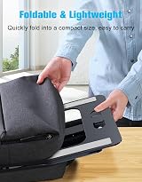 Babacom Laptop Stand Ergonomic Foldable Adjustable Height Ventilated Aluminum view 4