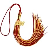 GraduationMall Single&amp;Multiple Color Graduation Tassel with 2026 Year Charm 9"