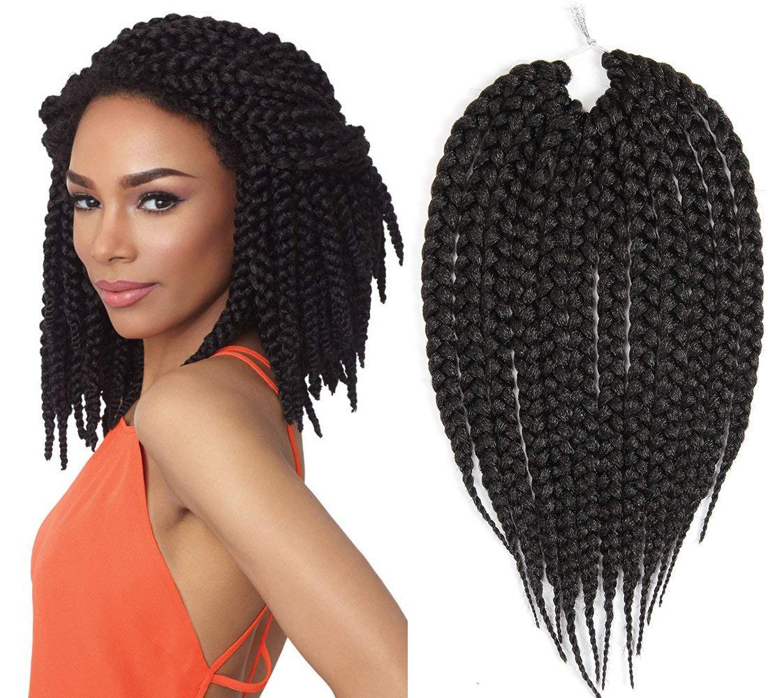Amazon Com Synthetic Hair Crochet Braid 18 Big Box Braids 3x