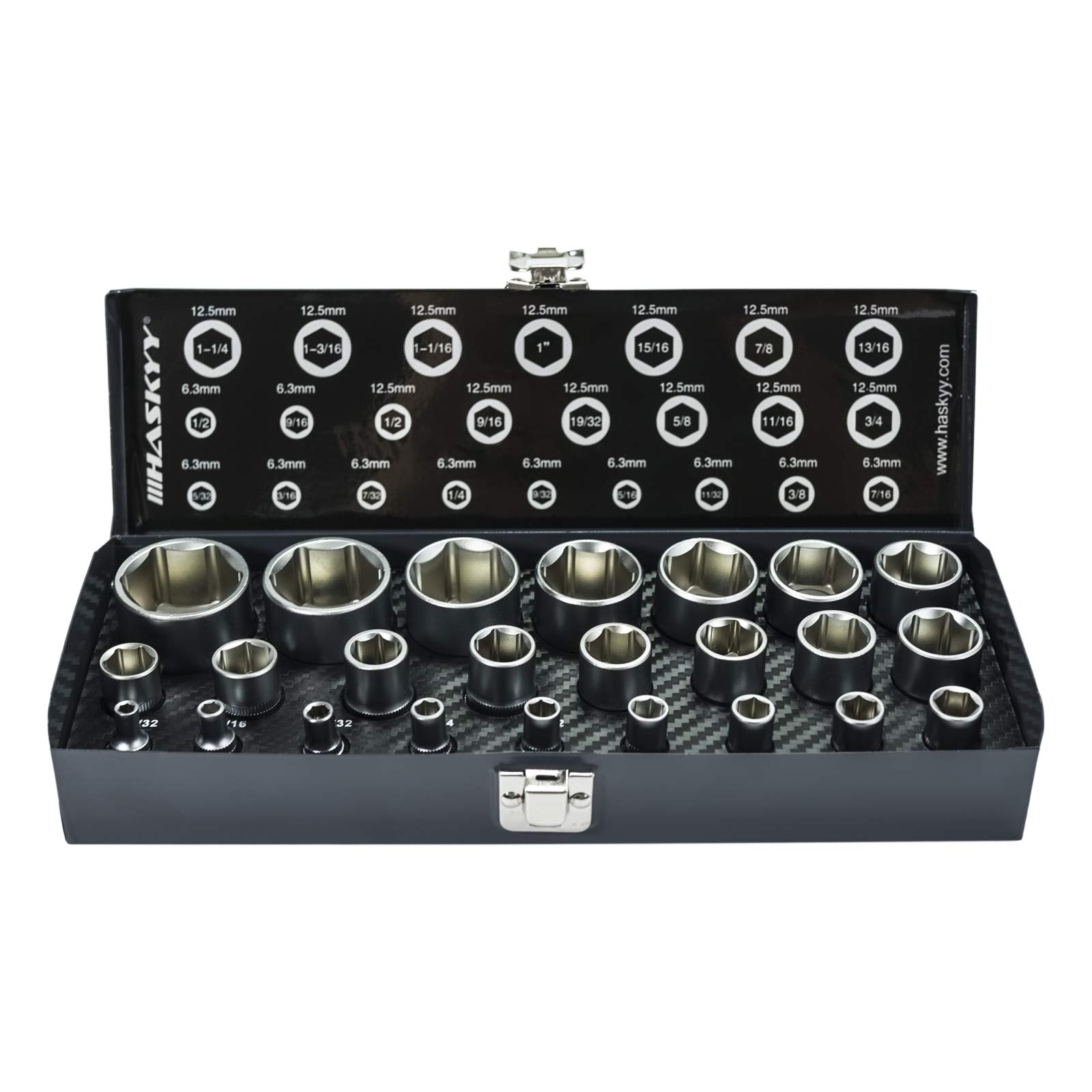 Inch Socket I Bit Sockets I Nut Box I Tool Set I Key Sockets 24 Pcs