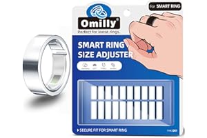OMILLY Smart Ring Size Adjuster - Invisible Fit for Oura Ring Gen 4/3, Samsung Galaxy Ring, Ultra Human Ring AIR, RingConn 2/1, Amazfit Helio - Loose Ring Sizing Kit, Comfortable & Discreet Accessories
