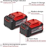Einhell 18V 5.2Ah Twin Pack Power X-Change Batteries view 4