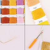 150 Skeins Cotton Embroidery Thread by LauCentral - Vibrant Colors Kit view 5