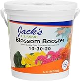 Jack's Classic 10-30-20 Blossom Booster Water-Soluble Fertilizer, 4lb | Powdered Plant Food, Targeted Micronutrient Package, Increases Bloom Color &amp; Quantity, Liquid Root &amp; Foliar Feeding