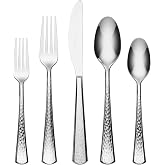 Oneida Etta 20-Piece 18/0 Silverware Set for 4, Flatware | mirror finish, dishwasher safe | includes knives, forks, and spoons | cutlery set for kitchen and dining