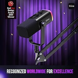 FIFINE XLR/USB Gaming Microphone Set, Dynamic PC