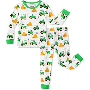 PATPAT Baby & Toddler Pajamas with Organic Cotton, 2-piece PJs for Girl Boy | Organic Cotton, Soft, Breathable Comfort, Gentl