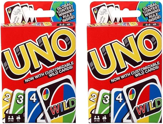 Amazon Com Uno Card Game 2 Pack Toys Games