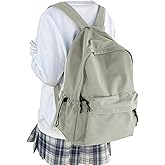 WEPOET Lightweight Basic Backpack For High School,College Bookbag For Womens,Travel Laptop Backpacks For Teen Girls,School Bag Casual Daypack(Green)