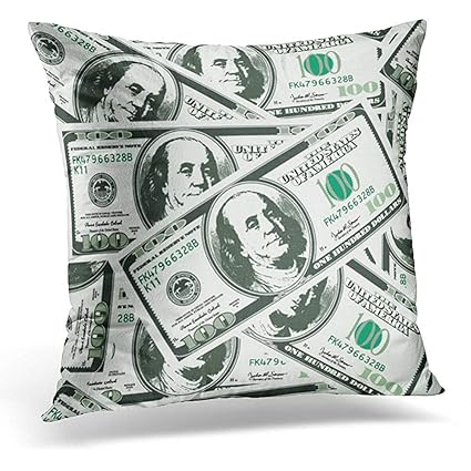 Amazon Com Decorative Pillow Cover Bill Lots Of Real Money One