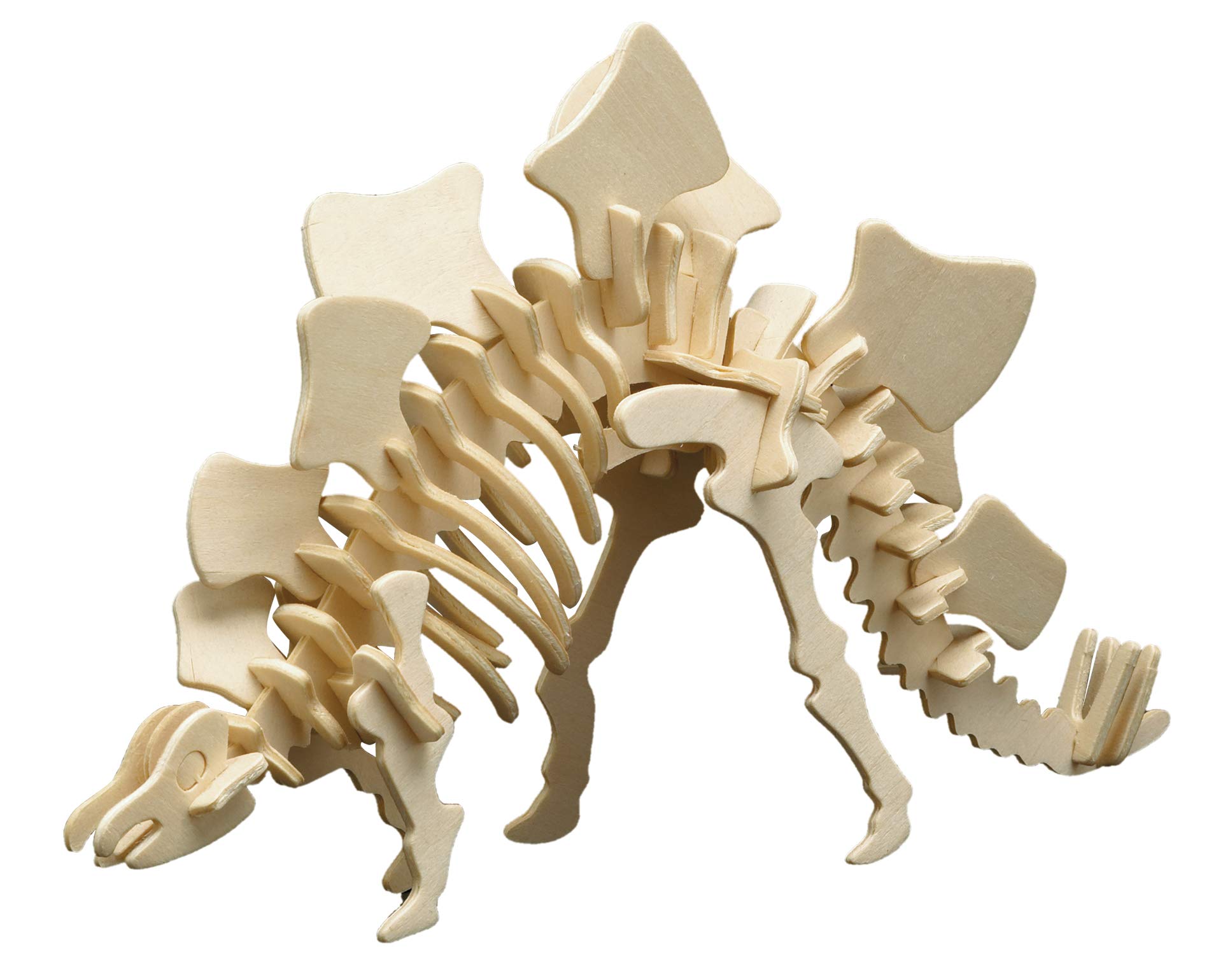 Donau Elektronik M856-5 Wood Design Stegosaurus, Multicolour