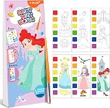 YPLUS Water Colouring Book for Children Mini Princess Painting Set Arts and