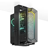 Putilsen Mount Under-Desk PC Mount - Adjustable PC Tower Holder 8 1/4"-12 15/16" inch Wide, Supports CPU up to 50 lbs, Steel Computer Case Bracket with Protective Padding, Black