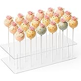 CYRYLC Cake Pop Stand - 21 Holes Lollipop Display Stand,Acrylic Cake Pops Holder Disply for Weddings, Baby Showers, Birthday, Party,Halloween Candy Decorative