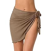 Tournesol Women's Sarong Coverups Short Beach Skirt Sheer Swimsuit Wrap Skrits Bikini Bathing Suit Wraps