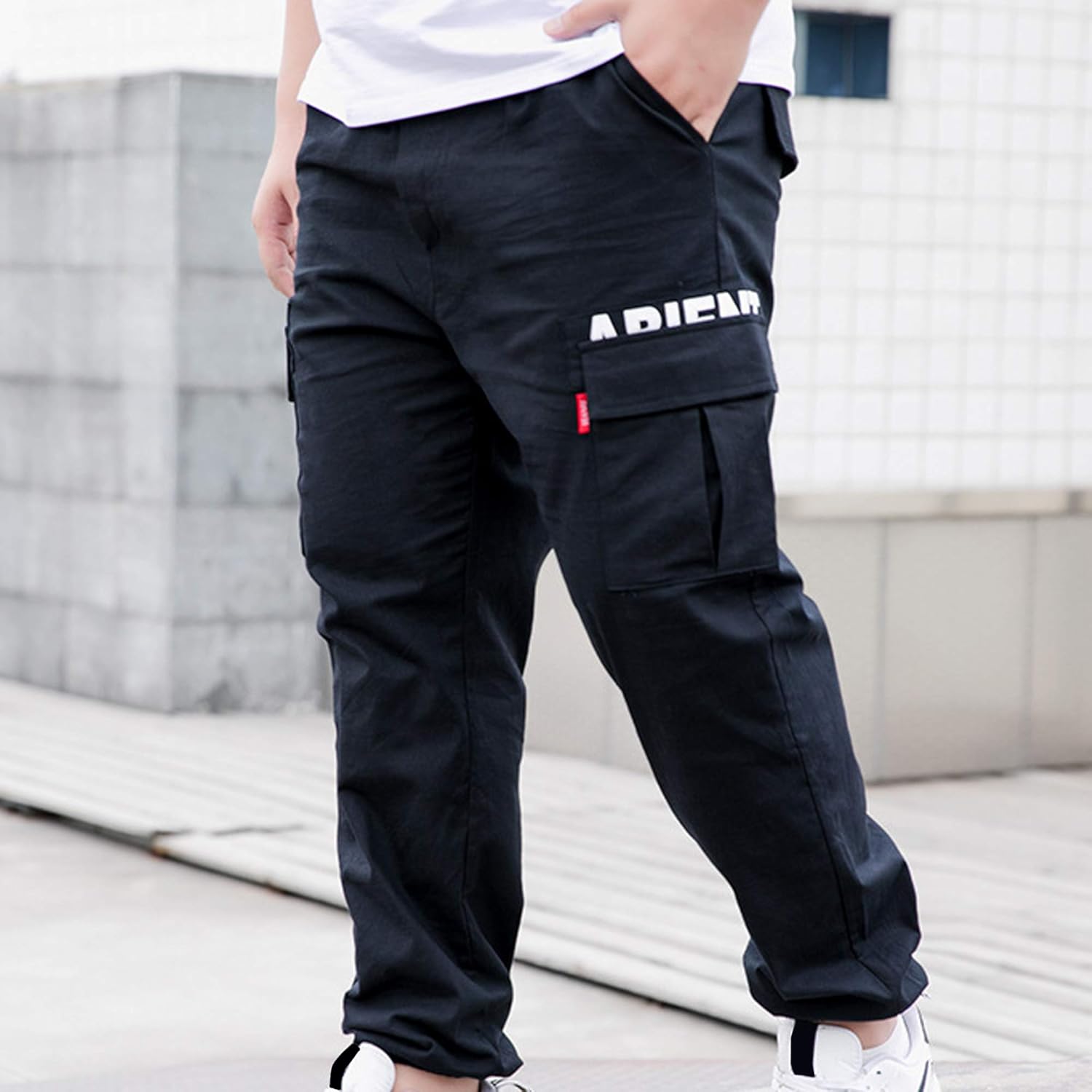plus size cargo joggers