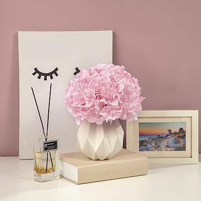 Buy Varwaneo Hydrangea Silk Fake Flowers Heads With Stems Artificial Flowers For Decoration Wedding Home Party Shop Baby Shower Room Decor For Bedroom Aesthetic Pack Of 10 Baby Pink Online In Poland B08hyx2jrq