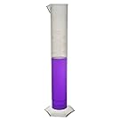 500mL Graduated Cylinder - Premium Polypropylene, Hexagonal Base - Class B, 5mL Graduation