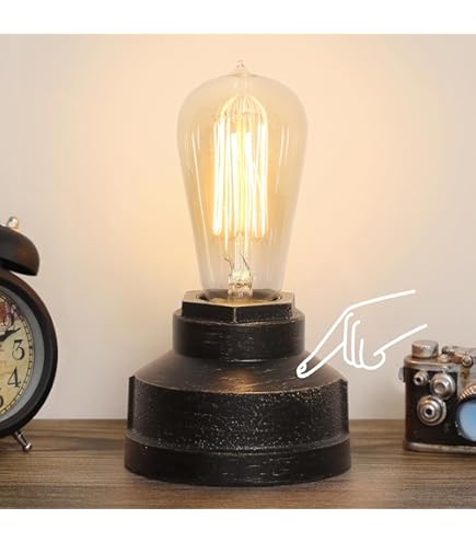 Surpars House Vintage Desk Lamp アメリカ製 Surpars House Farmhouse Table Lamp, Vintage Desk Decor with