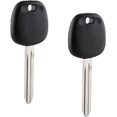 Uncut Transponder Ignition Key fits Toyota with 4C Chip, Set of 2