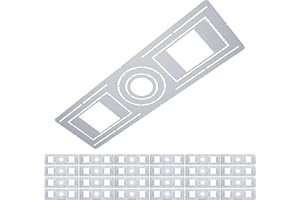 Neoaider 24 Pack New Construction Mounting Plate for 3/4/6 inch Recessed LED Light, Galvanized Steel Rough-in Wafer Light Bracket w/Symmetric Round Holes, LED Recessed Lighting Housing Plate