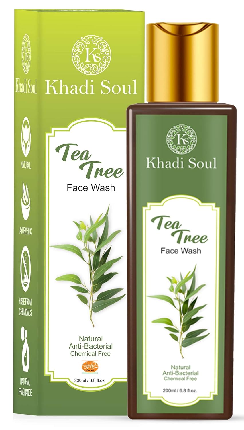 Khadi Soul Tea Tree Face WashTreating Acne & Reducing Scars, 200 ml Rs