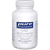 Pure Encapsulations O.N.E. Multivitamin, 120 Capsules | Once Daily Multivitamin with Antioxidant Complex Metafolin, CoQ10, and Lutein to Support Vision, Cognitive Function*