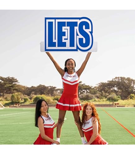 Amazon.com : VictoryStore Cutout Spirit Cheer Words Let's Get Loud