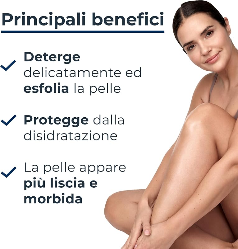 Urea Repair Gel Doccia Delicato 5% 400 ml, Detergente corpo idratante ed esfoliante, Docciaschiuma con 5% Urea per un sollievo immediato, Bagnoschiuma per pelle secca e molto secca