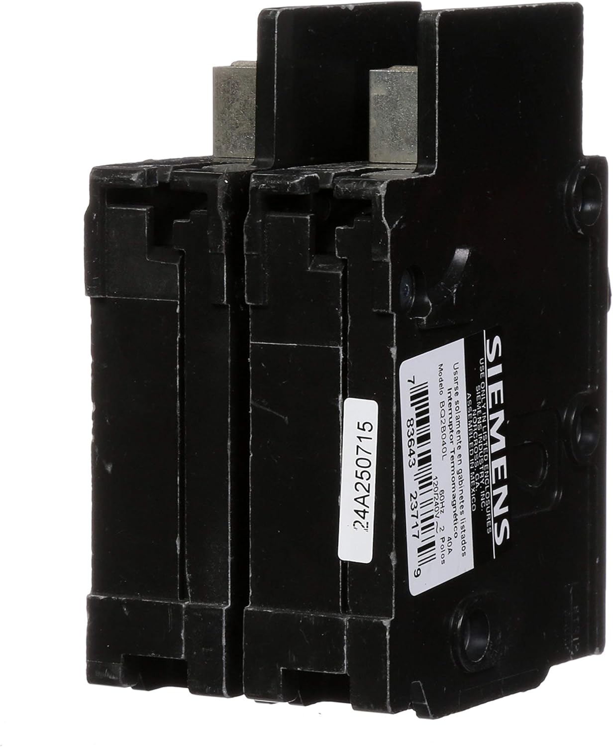 Siemens BQ2B040L 40Amp Double Pole 120/240Volt 10KAIC Lug In/Lug Out