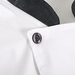 Unisex Double-breasted Chef Coat Back Full Mesh