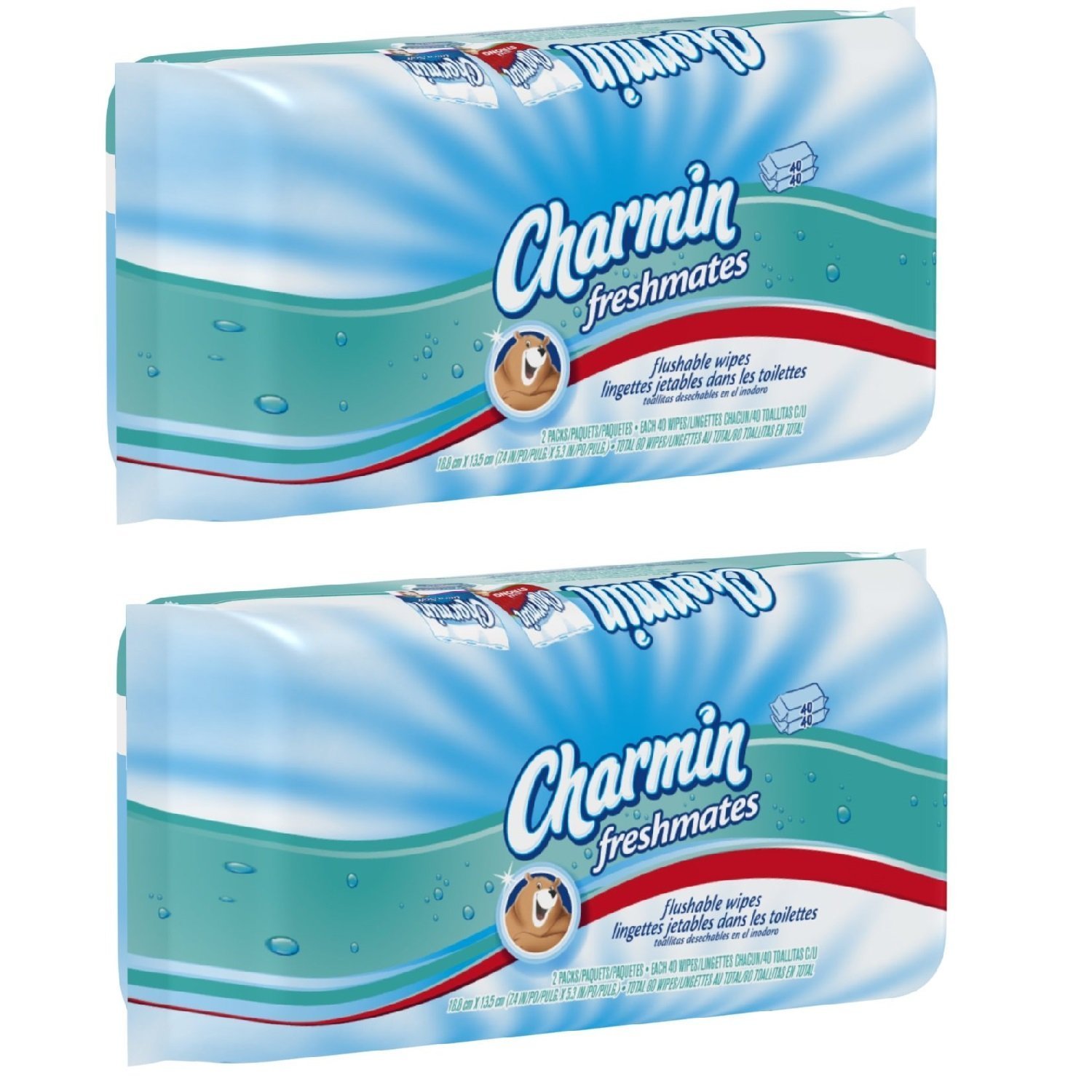 Charmin Freshmates Flushable Wipes Refills, Safe for sewer
