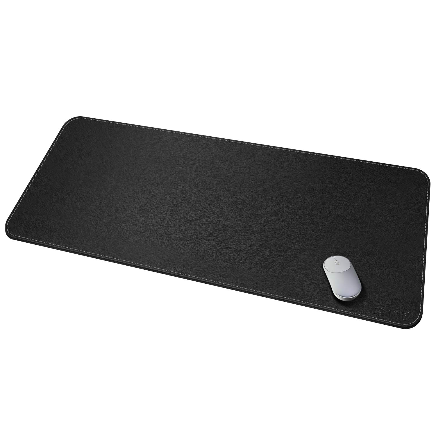 CENNBIE Leather Desk Mat,130X60cm Extra Large Desk Pad Blotter Protector, Extended Non-Slip Mouse Pad, Waterproof PU Leather Desk Mat on top of desks Large for Office and Home (Black)