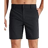 Libin Mens Golf Shorts 7"/9" Work Dress Shorts Casual Flat Front Hybrid Short Lightweight Quick Dry Water Resistant