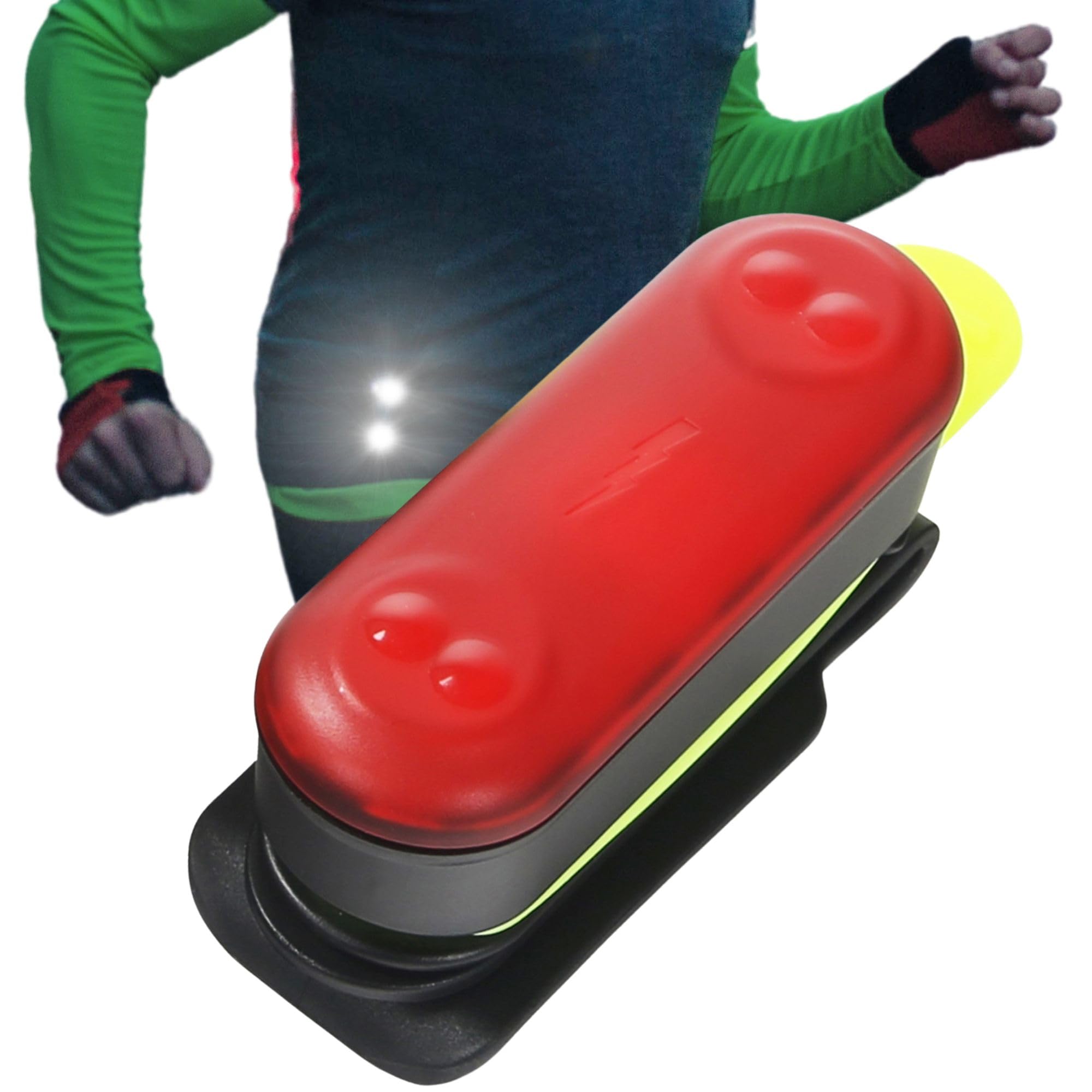 ミリオンマイル ライト LED ランニング ウォーキング 充電不要 電池不要 ジョギング 夜間 ランニングライト 赤の商品画像