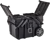 Keter Black Horizontal Tool Box Trolley with Wheels and Handle 65cm view 6