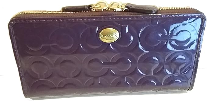coach purple wallet