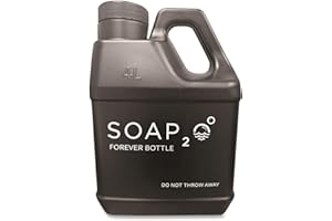 SOAP2O Soap₂o 1 Gallon Empty Forever Bottles, Reuseable Refillable Container To Mix HydroPods (Sold Separately) With Water To Create One Gallon Hand Soap, For Refilling Individual Smaller Bottles