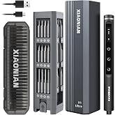 3.7V Precision Electric Screwdriver Set,76 IN 1 Mini Electric Screwdriver Cordless Set with USB Charging,5 Torque Settings Repair Tool Kit for Electronics Phone Camera Laptop Watch