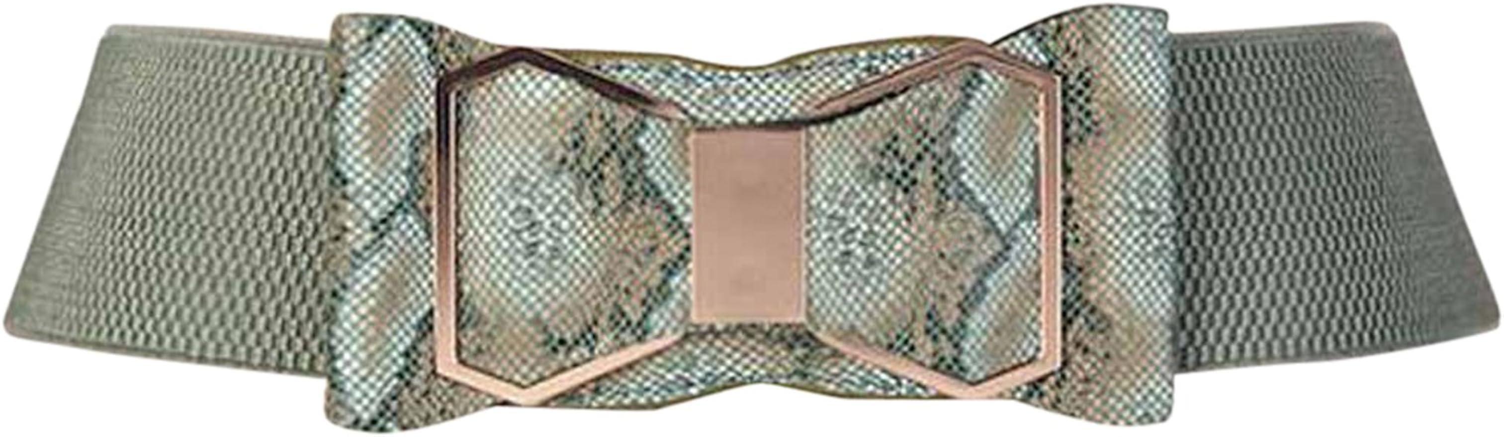 snake print waist belt