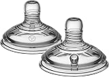 Tommee Tippee Closer to Nature Baby Bottle Teats Thick Flow 6m+ view 2