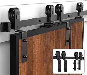 Orgerphy - Kit de herrajes para puerta corredera de granero de 15,6 m