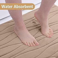 Buganda Memory Foam Bathroom Rug Mat 44x24, Extra