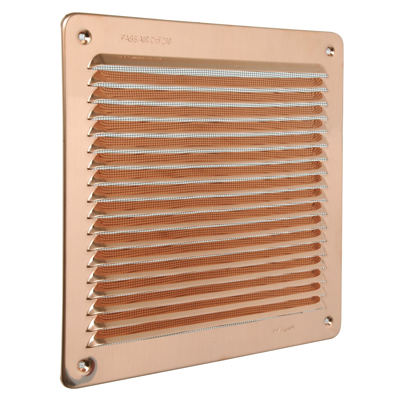 Ventilation LAR2323RA Square Grill Overlay Copper 228x228mm