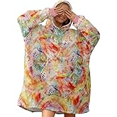 Avisiatree Wearable Blanket Hoodie with Pocket Soft Oversized Fleece Hooded Sweatshirt, Warm Loungewear for Women & Men