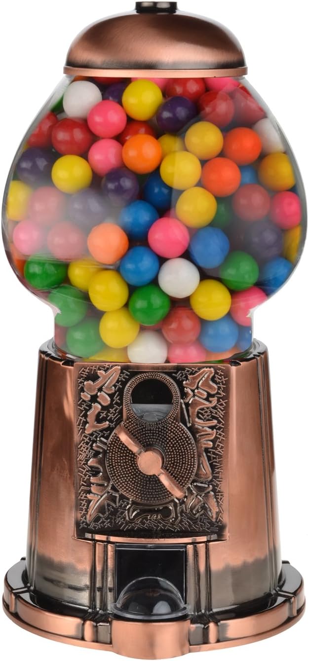 Limited Edition BRONZE Knig Size 15" Gumball Machine Includes 1 Pound of Assorted Gumballs