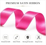 XEANCO Satin Ribbon 20MM Pink 20m Gift Wrapping Decorations Wedding Car view 4