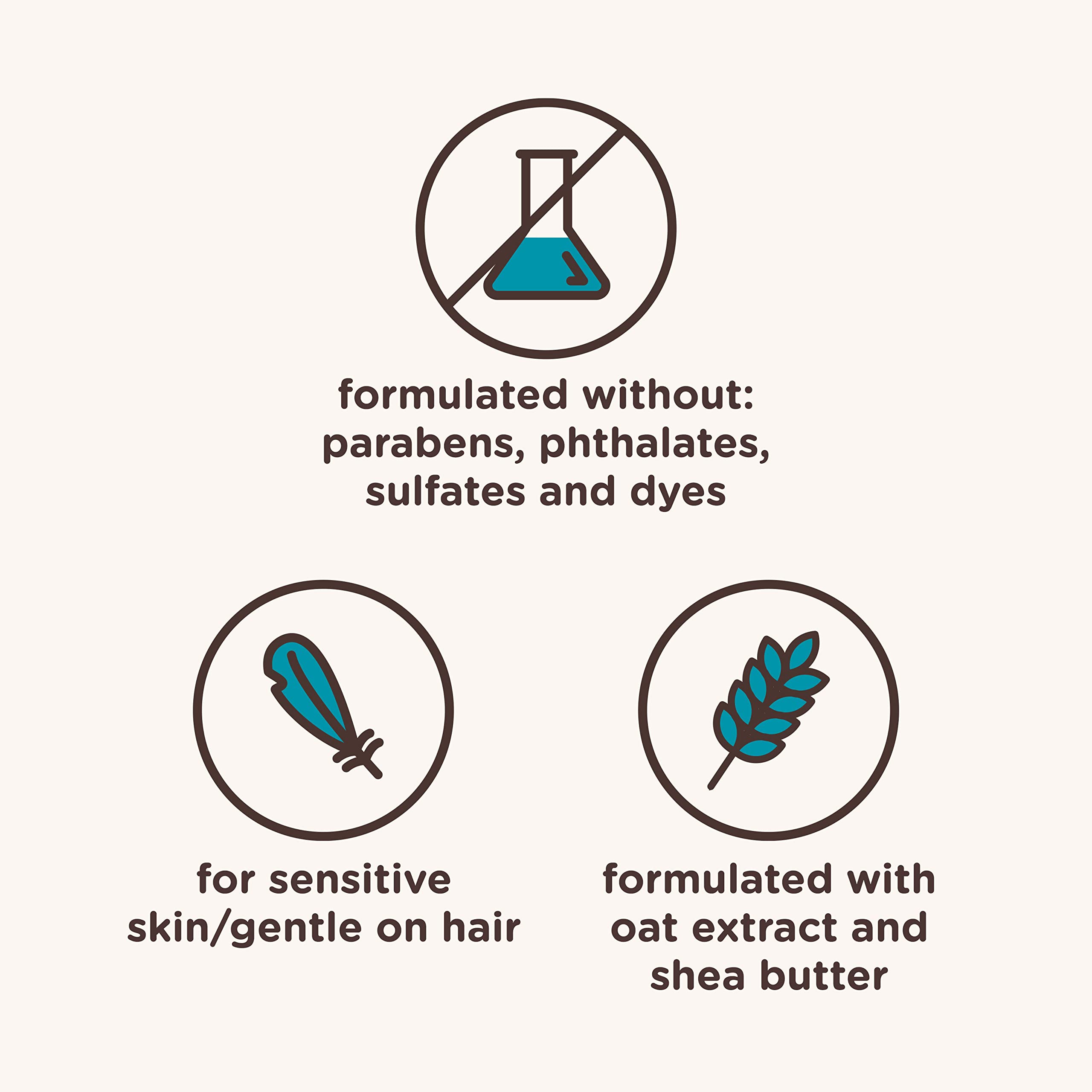 Aveeno Kids Curly Hair Conditioner, Hydrating Conditioner, Kids Curly Hair Products, Oat Extract & Shea Butter, Gentle Scent, 12 fl. oz (Pack of 1)