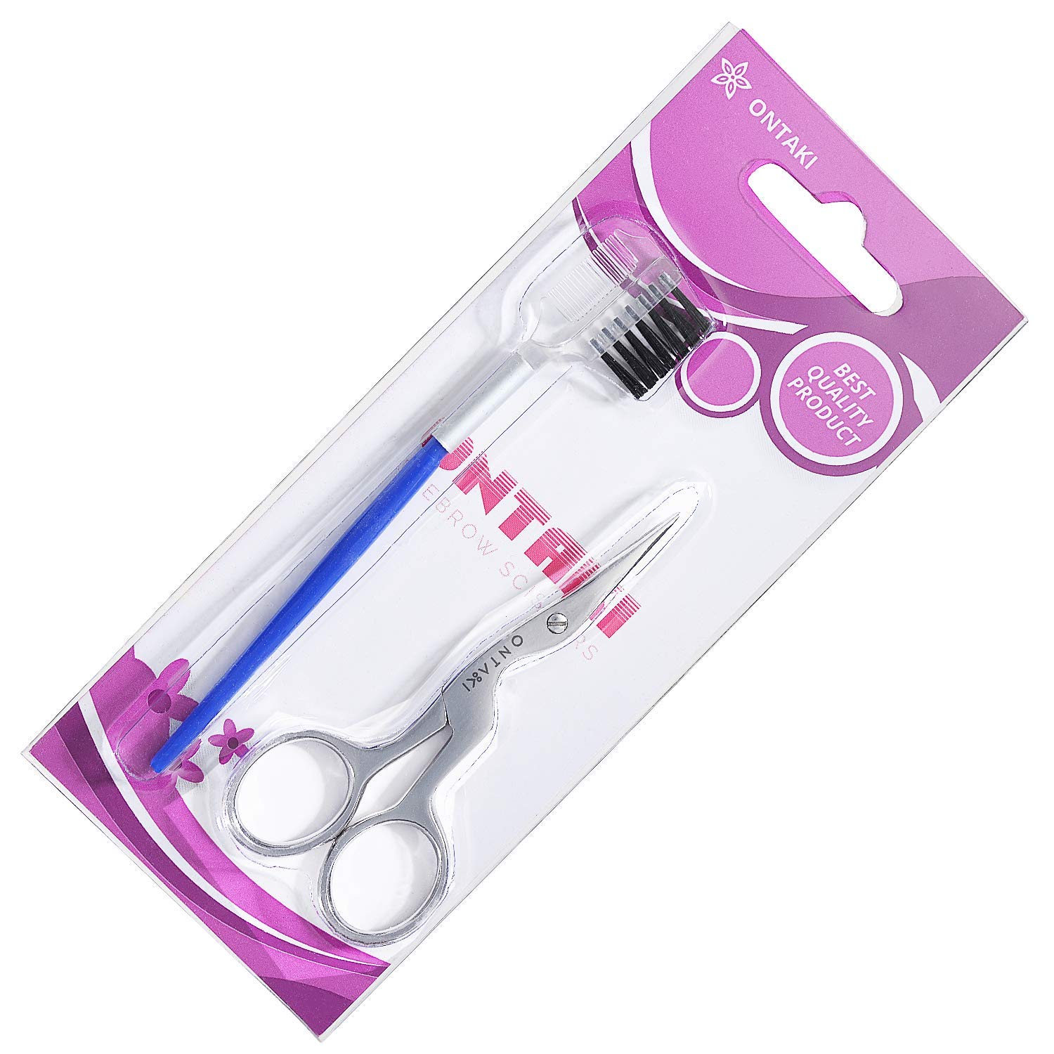 Eyebrow Scissors with Brow Brush Kit (Silver): Home Improvement