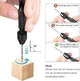 Linkstyle 31Pcs Pin Vise Drill Bit Set 0.5-3.0mm Precision Micro Twist Bits view 5